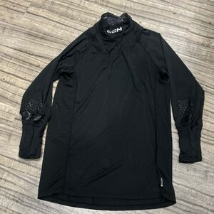 CCM Hockey Neck & Wrist Guard Protection Long Sleeve Base Layer Shirt